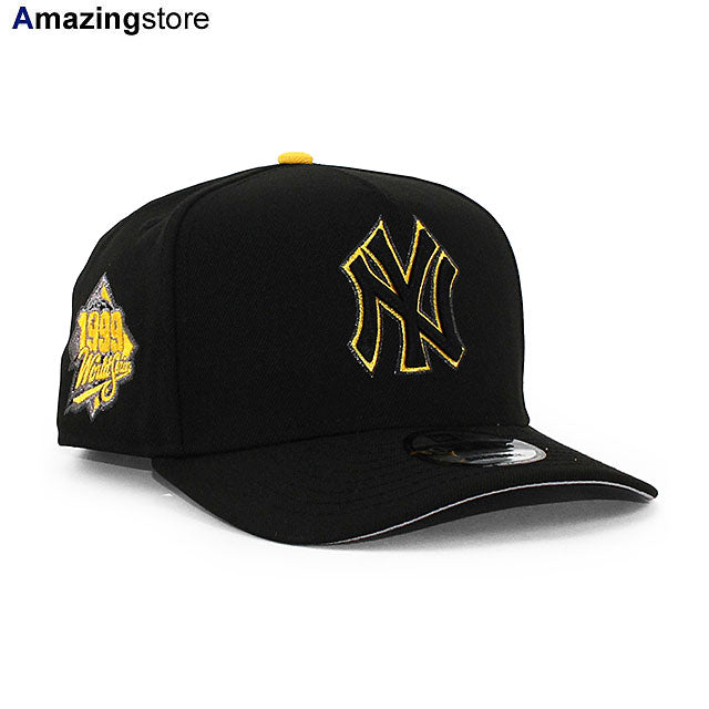 ニューエラ キャップ 9FIFTY ニューヨーク ヤンキース MLB 1999 WORLD SERIES GREY BOTTOM A-FRAME SNAPBACK CAP BLACK