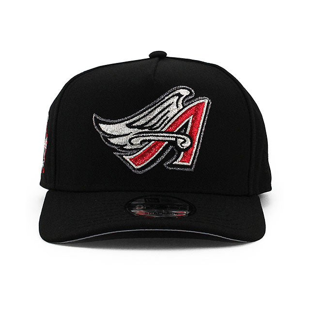 ニューエラ キャップ 9FIFTY ロサンゼルス エンゼルス MLB 40TH GREY BOTTOM A-FRAME SNAPBACK CAP BLACK