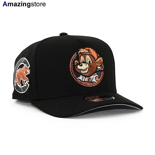 ニューエラ キャップ 9FIFTY シカゴ カブス MLB CLARK LOGO GREY BOTTOM A-FRAME SNAPBACK CAP BLACK