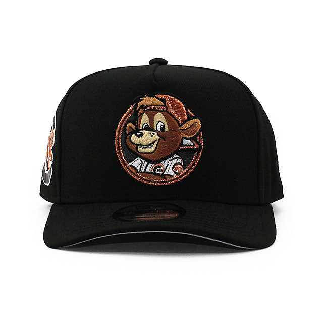 ニューエラ キャップ 9FIFTY シカゴ カブス MLB CLARK LOGO GREY BOTTOM A-FRAME SNAPBACK CAP BLACK