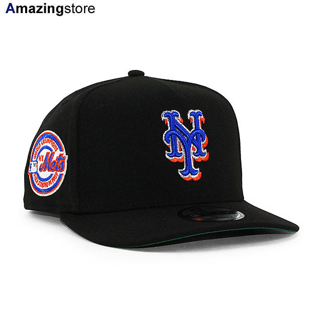 ニューエラ キャップ 9FIFTY ニューヨーク メッツ MLB 1969 WORLD SERIES CHAMPS GREEN BOTTOM A-FRAME SNAPBACK CAP BLACK
