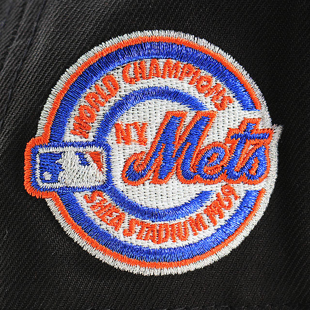 ニューエラ キャップ 9FIFTY ニューヨーク メッツ MLB 1969 WORLD SERIES CHAMPS GREEN BOTTOM A-FRAME SNAPBACK CAP BLACK