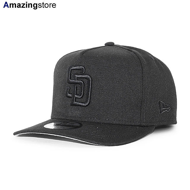 ニューエラ キャップ 9FIFTY サンディエゴ パドレス MLB A-FRAME SNAPBACK CAP BLACKOUT