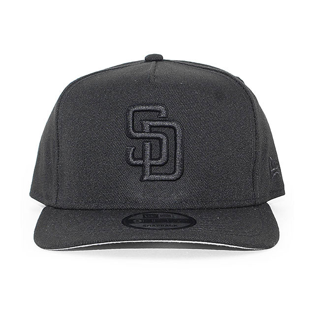 ニューエラ キャップ 9FIFTY サンディエゴ パドレス MLB A-FRAME SNAPBACK CAP BLACKOUT