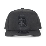 ニューエラ キャップ 9FIFTY サンディエゴ パドレス MLB A-FRAME SNAPBACK CAP BLACKOUT