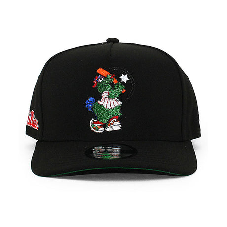 ニューエラ キャップ 9FIFTY フィラデルフィア フィリーズ MLB MASCOT GREEN BOTTOM A-FRAME SNAPBACK CAP BLACK