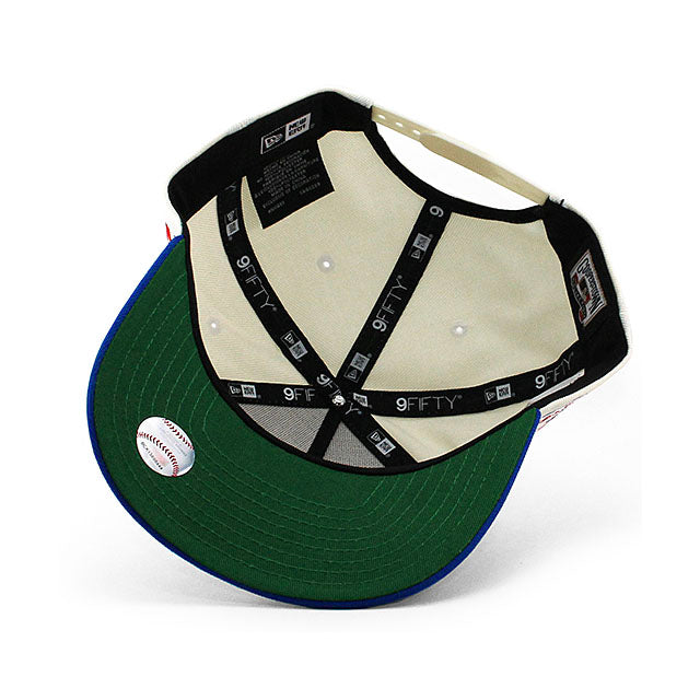 ニューエラ キャップ 9FIFTY ボストン レッドソックス MLB GREEN BOTTOM A-FRAME SNAPBACK CAP CREAM