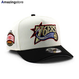 ニューエラ キャップ 9FIFTY スナップバック フィラデルフィア 76ERS NBA GREY BOTTOM A-FRAME SNAPBACK CAP CREAM