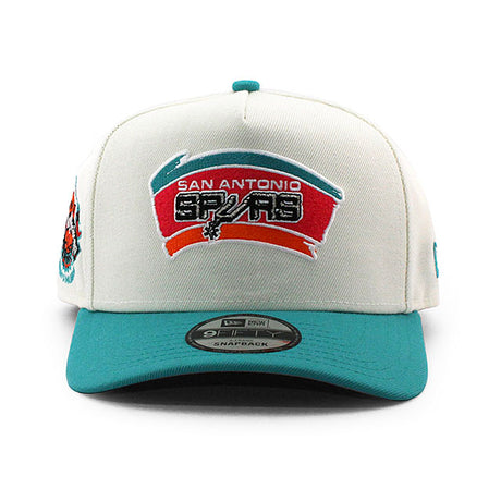 ニューエラ キャップ 9FIFTY サンアントニオ スパーズ NBA 1996 ALL STAR GREY BOTTOM A-FRAME SNAPBACK CAP CREAM