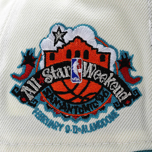 ニューエラ キャップ 9FIFTY サンアントニオ スパーズ NBA 1996 ALL STAR GREY BOTTOM A-FRAME SNAPBACK CAP CREAM