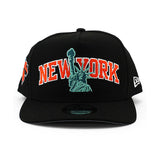 ニューエラ キャップ 9FIFTY ニューヨーク ニック NBA STATUE OF LIBERTY A-FRAME SNAPBACK BLACK