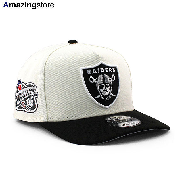 ニューエラ キャップ 9FIFTY ラスベガス レイダース NFL 1998 DRAFT GREY BOTTOM A-FRAME SNAPBACK CAP CREAM