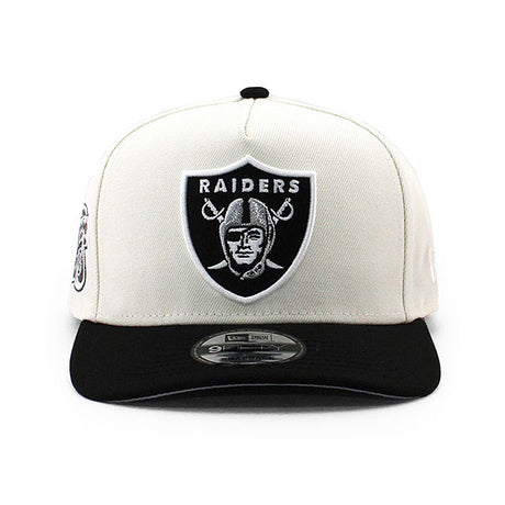 ニューエラ キャップ 9FIFTY ラスベガス レイダース NFL 1998 DRAFT GREY BOTTOM A-FRAME SNAPBACK CAP CREAM
