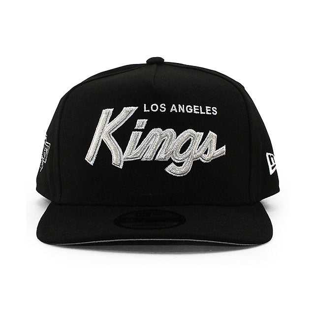 ニューエラ キャップ 9FIFTY ロサンゼルス キングス NHL SCRIPT A-FRAME SNAPBACK CAP BLACK