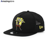 ニューエラ キャップ 9FIFTY スポンジボブ スクエアパンツ VENTED A-FRAME CAP BLACK