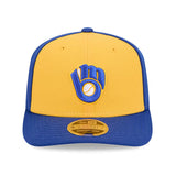 ニューエラ キャップ 9SEVENTY ストレッチ スナップバック ミルウォーキー ブルワーズ MLB STRETCH SNAPBACK CAP ROYAL BLUE GOLD