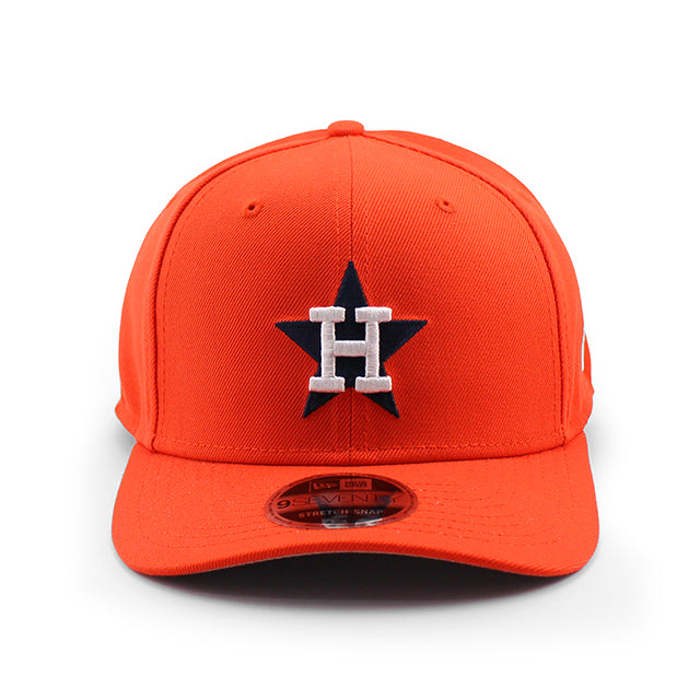 ニューエラ キャップ 9SEVENTY ストレッチ スナップバック ヒューストン アストロズ MLB STRETCH SNAPBACK CAP ORANGE