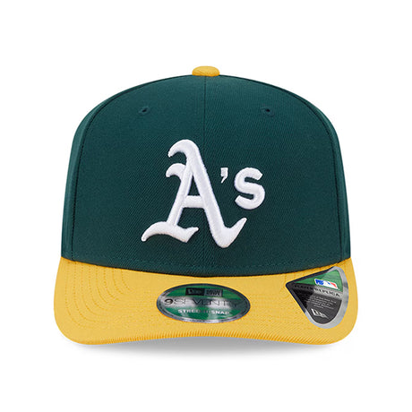 ニューエラ キャップ 9SEVENTY ストレッチ スナップバック オークランド アスレチックス MLB STRETCH SNAPBACK CAP GREEN GOLD