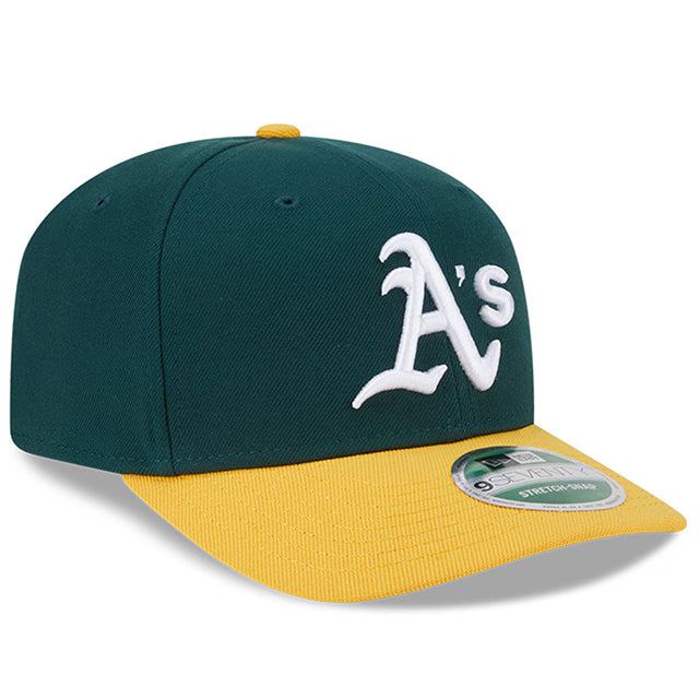 ニューエラ キャップ 9SEVENTY ストレッチ スナップバック オークランド アスレチックス MLB STRETCH SNAPBACK CAP GREEN GOLD