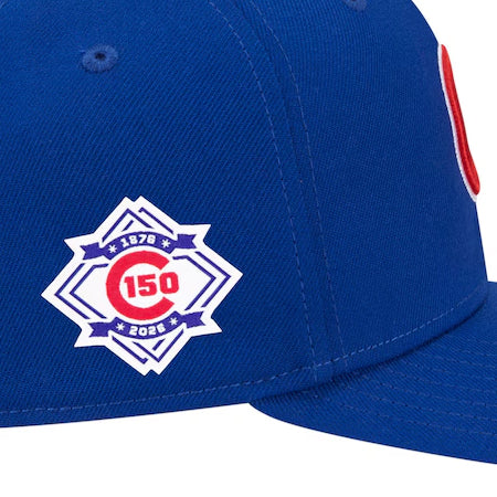 シカゴ カブス 球団創立150周年記念限定モデル ニューエラ キャップ 9SEVENTY MLB 150TH ANNIVERSARY STRETCH SNAPBACK CAP ROYAL BLUE