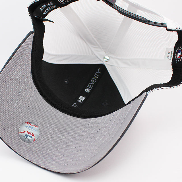 シティコネクト ニューエラ キャップ 9SEVENTY ストレッチ スナップバック ニューヨーク メッツ MLB CITY CONNECT STRETCH TRUCKER MESH CAP CHARCOAL