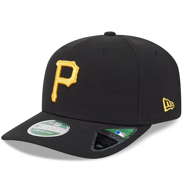 ニューエラ キャップ 9SEVENTY ストレッチ スナップバック ピッツバーグ パイレーツ MLB STRETCH SNAPBACK CAP BLACK
