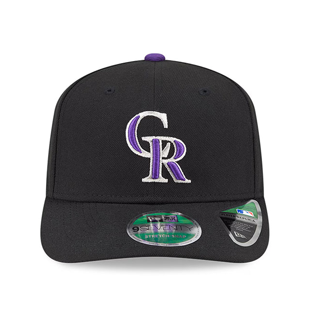 ニューエラ キャップ 9SEVENTY ストレッチ スナップバック コロラド ロッキーズ MLB STRETCH SNAPBACK CAP BLACK