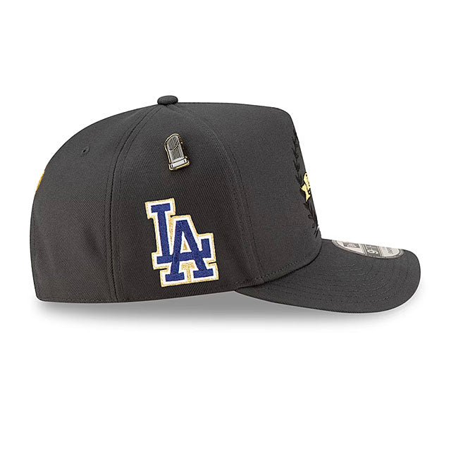 2025 ワールドシリーズチャンピオン ロッカールーム パレードモデル 海外取寄 ニューエラ キャップ 9FIFTY A-FRAME スナップバック ロサンゼルス ドジャース 2025 WORLD SERIES CHAMPIONS LOCKER ROOM PARADE SNAPBACK CAP CHARCOAL