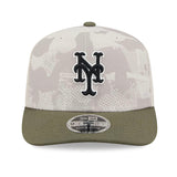 ニューエラ キャップ 9SEVENTY ニューヨーク メッツ 2025 MLB ARMED FORCES STRETCH MESH SNAPBACK CAP LT BEIGE