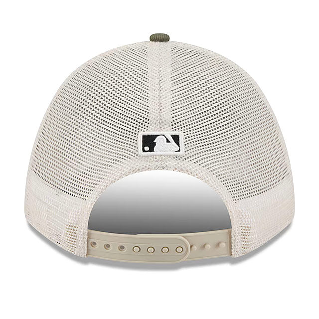 ニューエラ キャップ 9FORTY M-CROWN ニューヨーク メッツ 2025 MLB ARMED FORCES MESH SNAPBACK CAP LT BEIGE