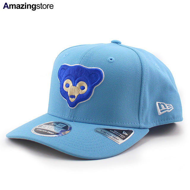 ニューエラ キャップ 9SEVENTY ストレッチ スナップバック シカゴ カブス MLB COOPERSTOWN 1970 STRETCH SNAPBACK CAP BLUE