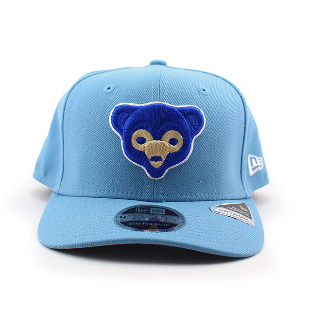 ニューエラ キャップ 9SEVENTY ストレッチ スナップバック シカゴ カブス MLB COOPERSTOWN 1970 STRETCH SNAPBACK CAP BLUE