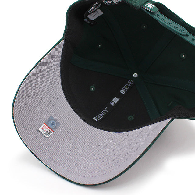 ニューエラ キャップ 9SEVENTY ストレッチ スナップバック ミシガンステイト スパルタンズ NCAA STRETCH SNAPBACK CAP DARK GREEN