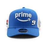 ニューエラ キャップ 9SEVENTY ナスカー チェイス エリオット AMAZON PRIME STRETCH MESH SNAPBACK CAP LT BLUE