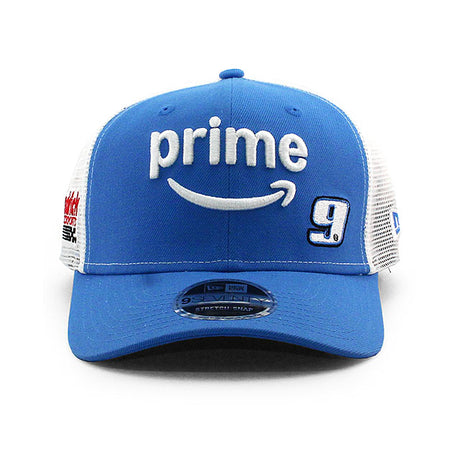 ニューエラ キャップ 9SEVENTY ナスカー チェイス エリオット AMAZON PRIME STRETCH MESH SNAPBACK CAP LT BLUE