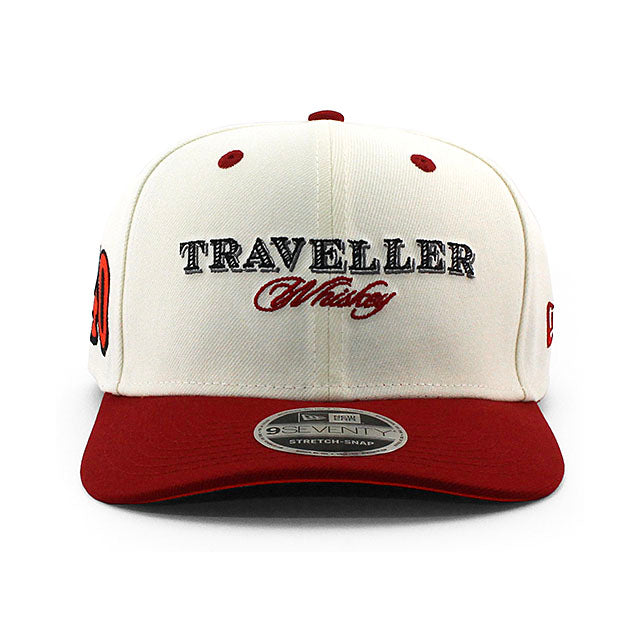 ニューエラ キャップ 9SEVENTY ナスカー ジャスティン オルゲイアー TRAVELLER WHISKEY STRETCH SNAPBACK CAP WHITE