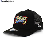 ニューエラ メッシュキャップ 9SEVENTY フィラデルフィア 76ERS NBA 1997-2008 HWC TRUCKER MESH CAP BLACK