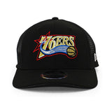 ニューエラ メッシュキャップ 9SEVENTY フィラデルフィア 76ERS NBA 1997-2008 HWC TRUCKER MESH CAP BLACK