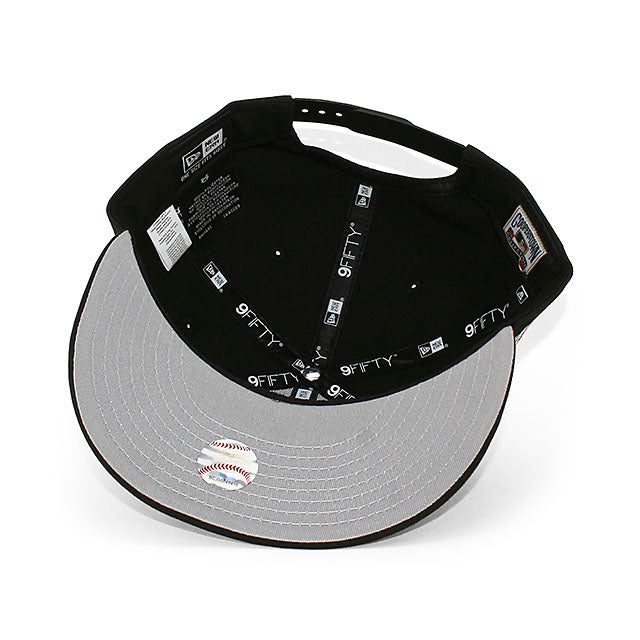 ニューエラ キャップ 9FIFTY ロサンゼルス ドジャース MLB 40TH GREY BOTTOM SNAPBACK CAP BLACK