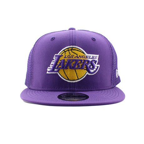 ニューエラ キャップ 9FIFTY メッシュキャップ ロサンゼルス レイカーズ NBA TEAM CLASSIC TRUCKER MESH CAP PURPLE