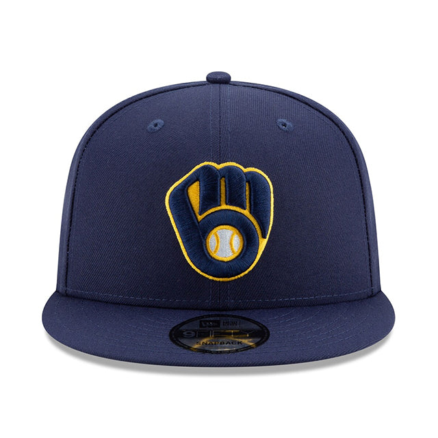 ニューエラ キャップ 9FIFTY スナップバック ミルウォーキー ブルワーズ MLB TEAM COLOR SNAPBACK NAVY