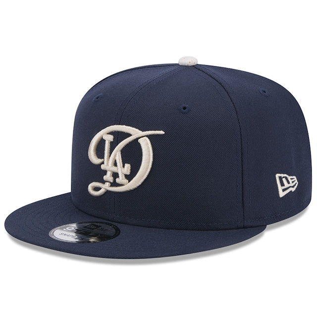 海外取寄 子供用 シティコネクト ニューエラ キャップ 9FIFTY ロサンゼルス ドジャース YOUTH MLB CITY CONNECT SNAPBACK CAP NAVY