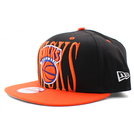 ニューエラ キャップ 9FIFTY スナップバック ニューヨーク ニックス NBA HWC STEP-ABOVE SNAPBACK CAP BLACK ORANGE
