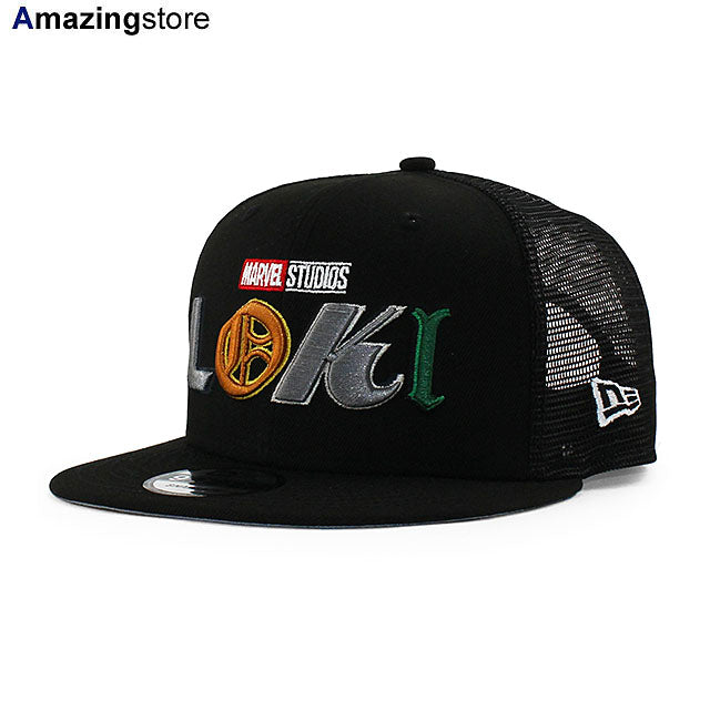 ニューエラ 9FIFTY メッシュキャップ マーベルコミックス ロキ LOGO MESH CAP BLACK NEW ERA MARVEL –  Amazingstore