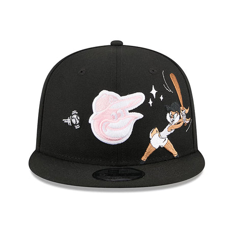 ニューエラ ルーニー テューンズ キャップ 9FIFTY ボルチモア オリオールズ MLB LOLA BUNNY SWING SNAPBACK CAP BLACK