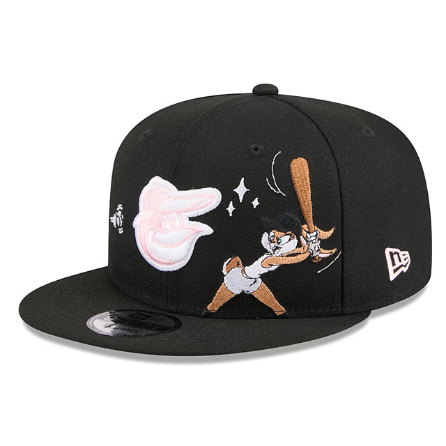 ニューエラ ルーニー テューンズ キャップ 9FIFTY ボルチモア オリオールズ MLB LOLA BUNNY SWING SNAPBACK CAP BLACK