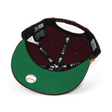 ニューエラ キャップ 9FIFTY スナップバック ロサンゼルス ドジャース MLB 1963 WORLD SERIES KELLY GREEN BOTTOM SNAPBACK CAP MAROON