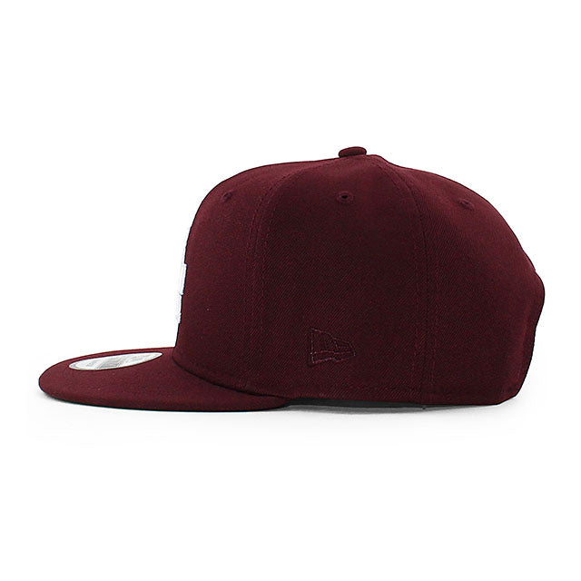 ニューエラ キャップ 9FIFTY スナップバック ロサンゼルス ドジャース MLB 1963 WORLD SERIES KELLY GREEN BOTTOM SNAPBACK CAP MAROON