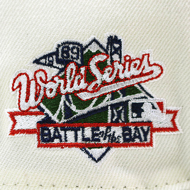 ニューエラ キャップ 9FIFTY スナップバック オークランド アスレチックス MLB 1989 BATTLE OF THE BAY WORLD SERIES GREY BOTTOM SNAPBACK CAP CREAM NEW ERA OAKLAND ATHLETICS