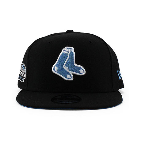 ニューエラ キャップ 9FIFTY ボストン レッドソックス MLB 2004 WORLD SERIES GLACIER BLUE BOTTOM SNAPBACK CAP BLACK